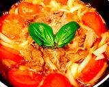 簡単イタリアン♡トマトすき焼き〆はパスタ作り方4写真