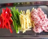 電子レンジで✿豚肉で青椒肉絲作り方2写真