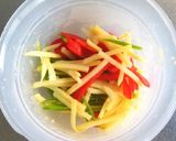 電子レンジで✿豚肉で青椒肉絲作り方5写真
