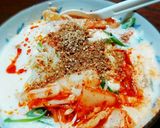 レンチン!ずぼらキムチチゲ風旨うま湯豆腐作り方4写真
