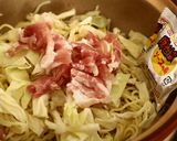 ガスを使わないレンジで焼きそば作り方2写真