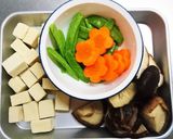 高野豆腐と干し椎茸no煮物♪作り方1写真