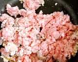 フライパン1つ！白菜と豚ひき肉のあんかけ作り方2写真