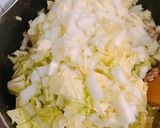 フライパン1つ！白菜と豚ひき肉のあんかけ作り方3写真