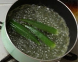 炙り豚肉とオクラのつけとろろ作り方3写真