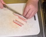 レタスとたまご＆かにかまで生ハム巻き作り方2写真