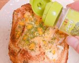 コーン&くるみのチーズフォンデュトースト作り方7写真