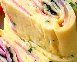 ポタージュの素でハムの卵焼き作り方7写真