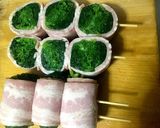 おでん種♪春菊のベーコン巻き♪作り方5写真