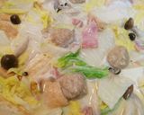 白菜厚揚げベーコンしめじのミルク煮作り方6写真