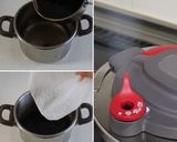 黒砂糖で真っ黒ツヤツヤ圧力鍋で時短黒豆煮作り方3写真