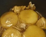 大根、鶏もも肉、ゆで卵の煮込み照り焼き作り方5写真
