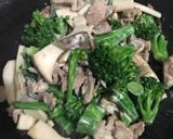 ブロッコリーと豚肉きのこのマヨ炒め作り方8写真