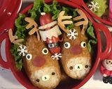 簡単キャラ弁 クリスマス トナカイのツノ作り方8写真