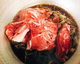 甘辛お肉が美味！とろーり温玉肉うどん作り方2写真