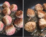 コロコロ♡一口デミ煮込みハンバーグ作り方4写真