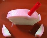 かまぼこ屋の干支かまぼこいのし飾り切り作り方7写真