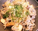 豚肉ともやしと厚揚げのポン酢炒め作り方3写真