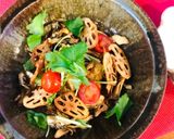 鰺と根菜チップスのおろし和え作り方9写真