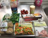 ポテトでクリスマスツリー作り方1写真