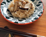 椎茸だけ炊き込みご飯(無水鍋QC使用)作り方3写真