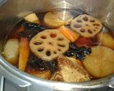 豚肩ロース塊りと大根と根菜のホロッと煮作り方7写真