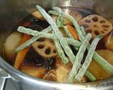 豚肩ロース塊りと大根と根菜のホロッと煮作り方9写真