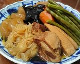 豚肩ロース塊りと大根と根菜のホロッと煮作り方11写真