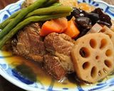 豚肩ロース塊りと大根と根菜のホロッと煮作り方12写真