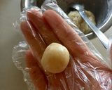 ＨＭで★餡子入りスノーボール作り方3写真