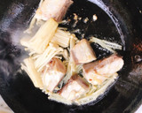 えのきとカンパチのオイスターバター炒め作り方4写真