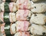 炊き込みご飯のベーコン巻きおにぎり作り方3写真