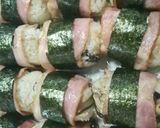 炊き込みご飯のベーコン巻きおにぎり作り方5写真