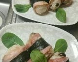 炊き込みご飯のベーコン巻きおにぎり作り方6写真