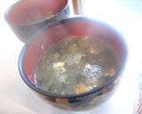 あおさのお吸い物作り方4写真