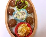 ミートボールでクリスマス弁当 詰め方作り方3写真