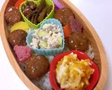 ミートボールでクリスマス弁当 詰め方作り方4写真