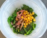 ほうれん草とコーン・ベーコンのバター炒め作り方3写真