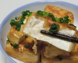 もっちりチヂミ粉で、揚げない揚げ出し豆腐作り方5写真