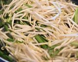 ラーメン屋さんのにらもやしのにんにく醤油作り方2写真