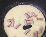 牛乳でクリーミーに！絶品カルボナーラ作り方4写真