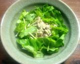 鯖水煮缶と三つ葉＆ホースラディッシュ作り方1写真