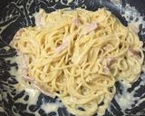 牛乳でクリーミーに！絶品カルボナーラ作り方7写真
