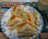 照り焼きチキン　クラブハウス✩サンド作り方11写真