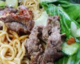 青梗菜と牛肉の中華焼きソバ作り方3写真