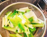 簡単☆うるいと干し貝柱のおひたし作り方4写真