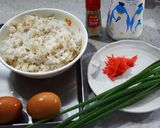 もち麦ごはんで玉子チャーハン作り方1写真