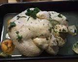 鶏の丸焼き キヌア&ライス入り作り方9写真