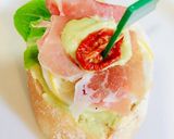 アボカドソースと白カブと生ハムの前菜作り方10写真