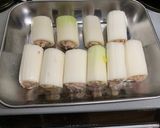 白ネギのひき肉詰め焼き作り方11写真